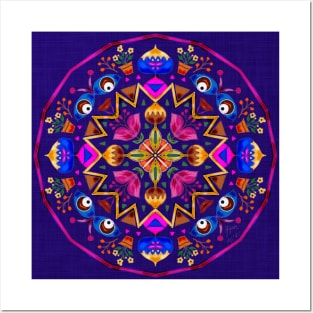 Colourful Mandala Posters and Art